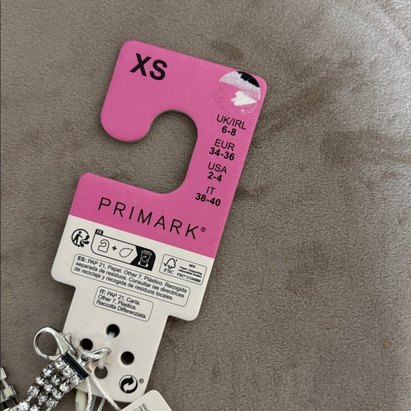 New Silver Rhinestone Chain Belt Small - Picture 5 of 7